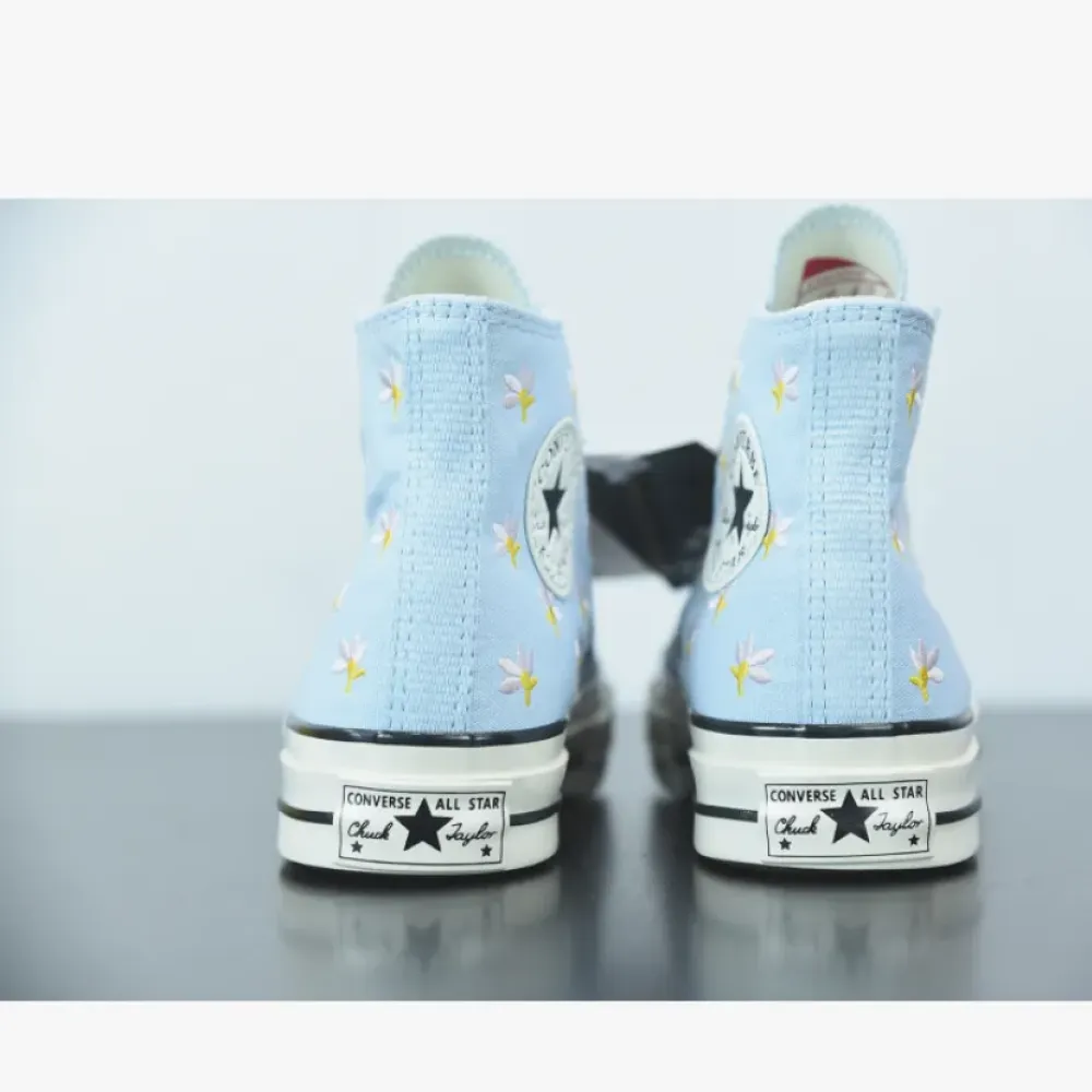 Converse Chuck 70 High Floral Print Chambray Blue  570917C