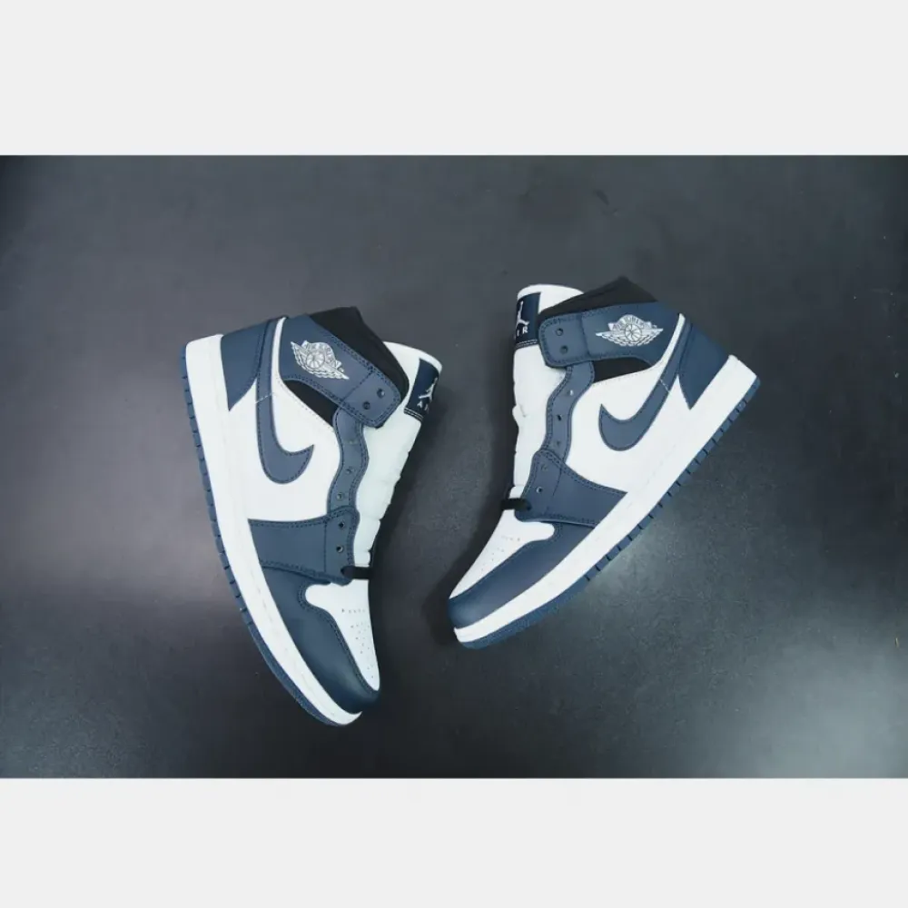Air Jordan 1 Mid “Dark Teal”  554724-411