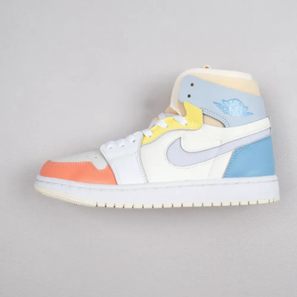 Air Jordan 1 Zoom CMFT “To My First Coach” White/Light Zitron  DJ6910-100