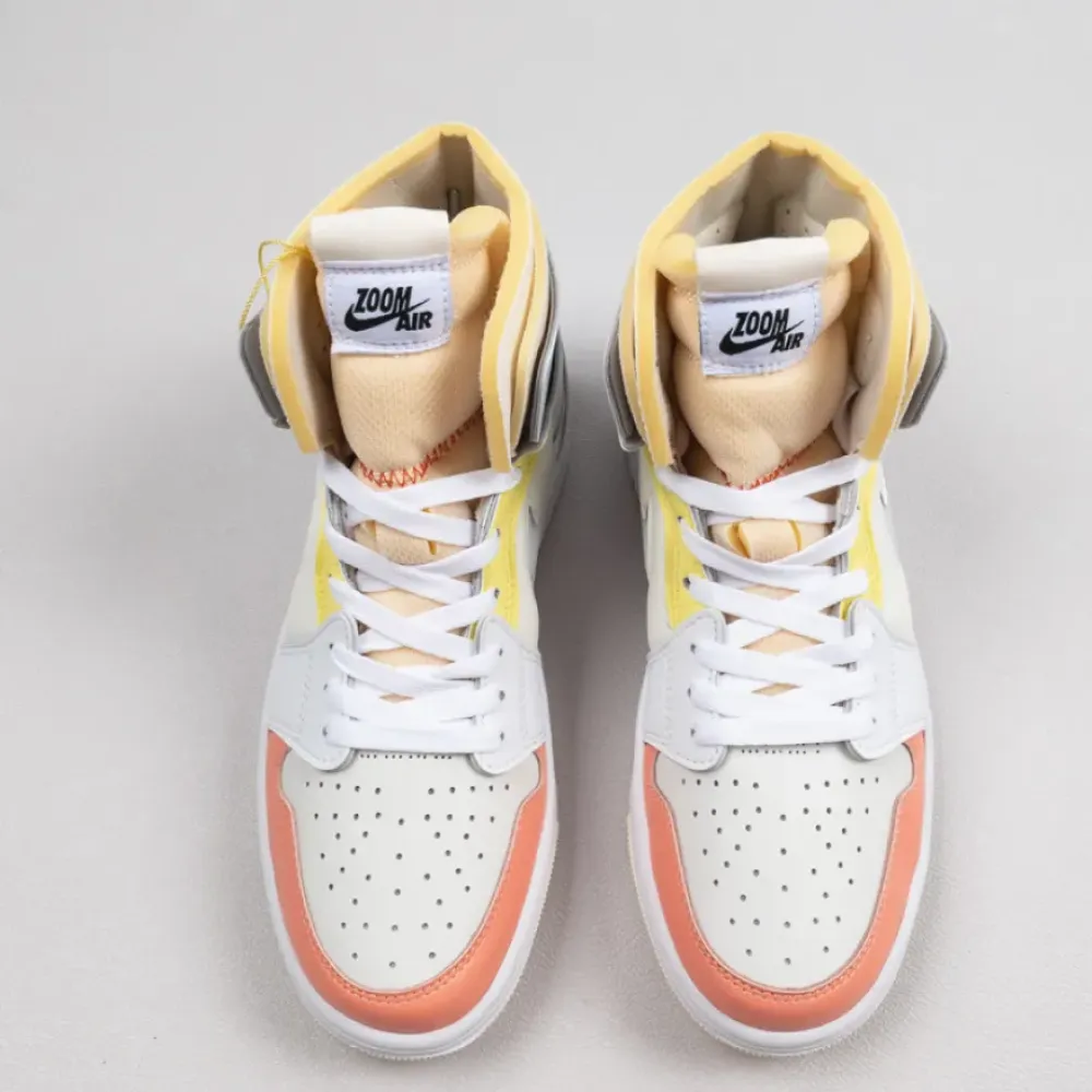 Air Jordan 1 Zoom CMFT “To My First Coach” White/Light Zitron  DJ6910-100