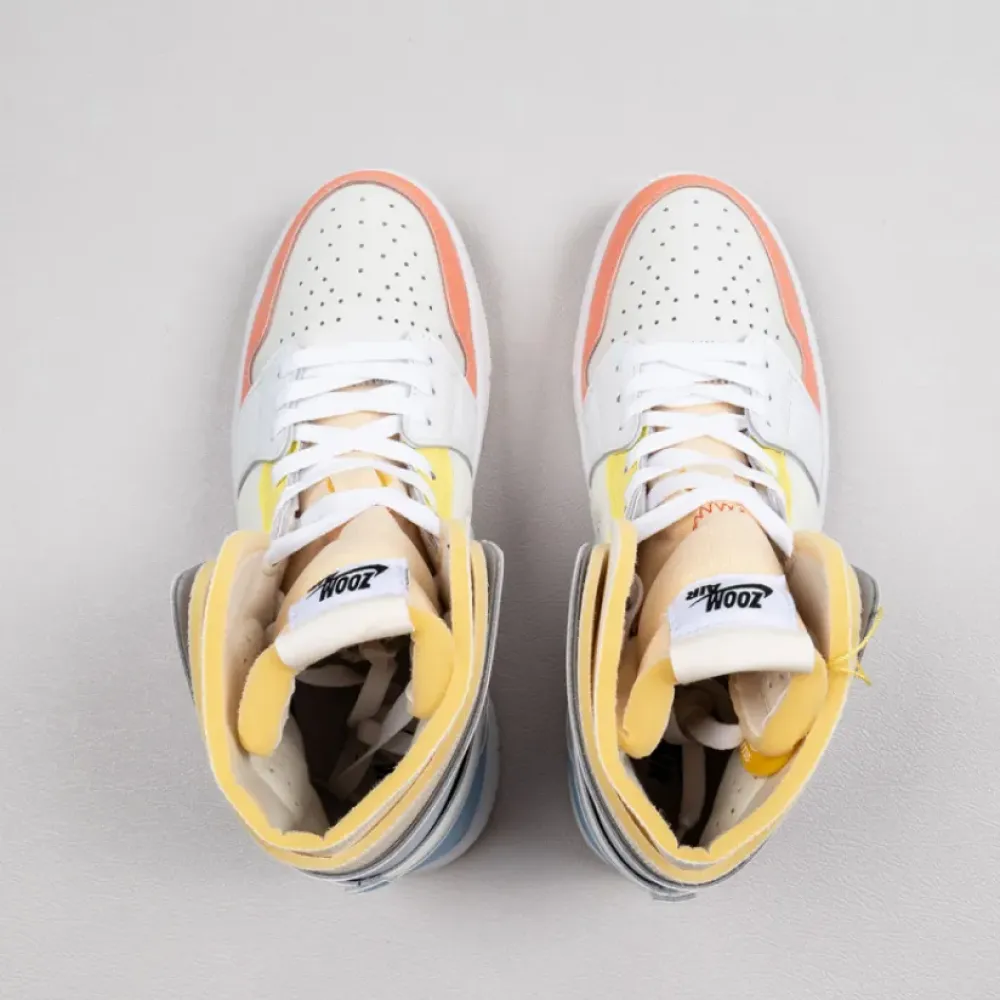 Air Jordan 1 Zoom CMFT “To My First Coach” White/Light Zitron  DJ6910-100