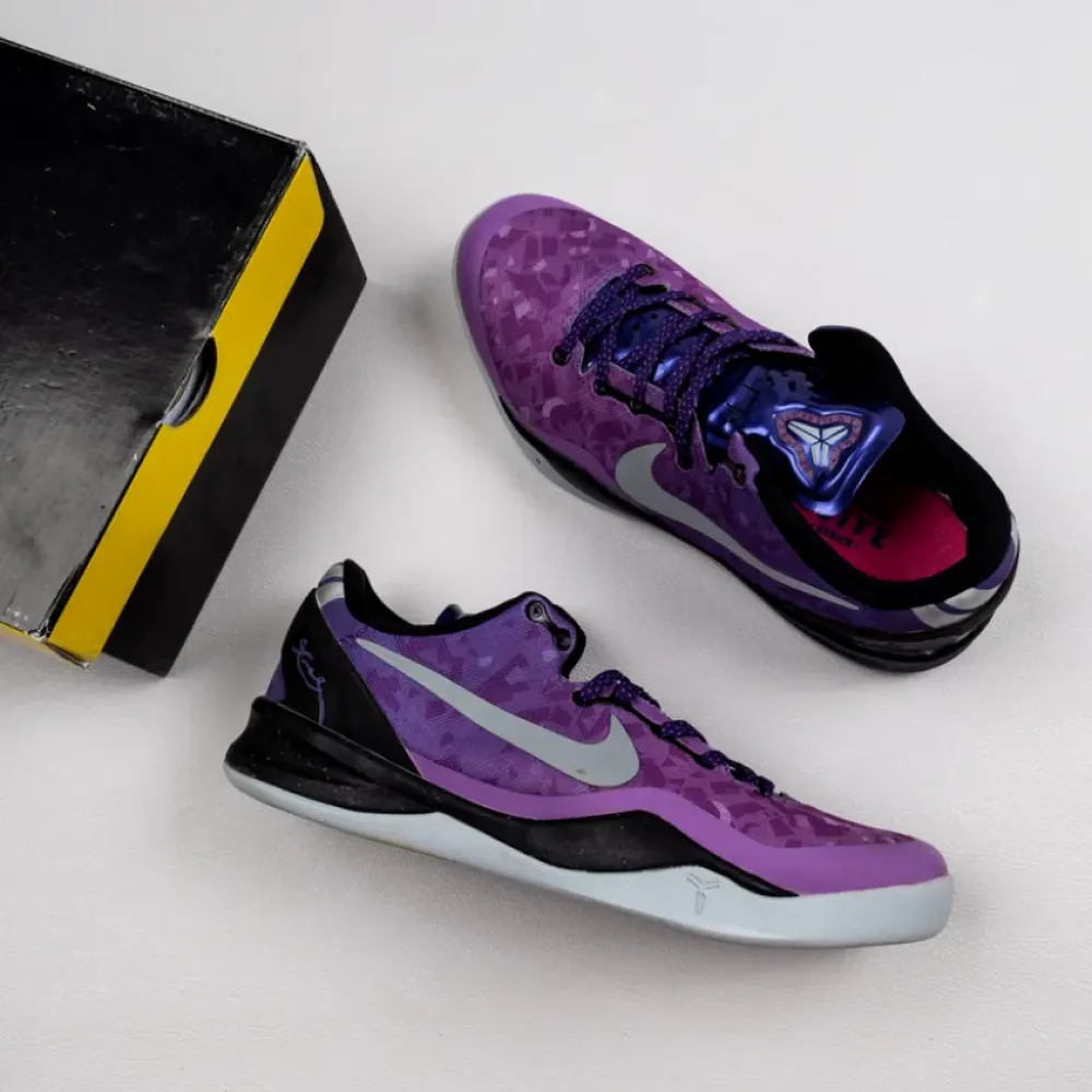 Nike Kobe 8 System Playoffs Purple Platinum  555035-500