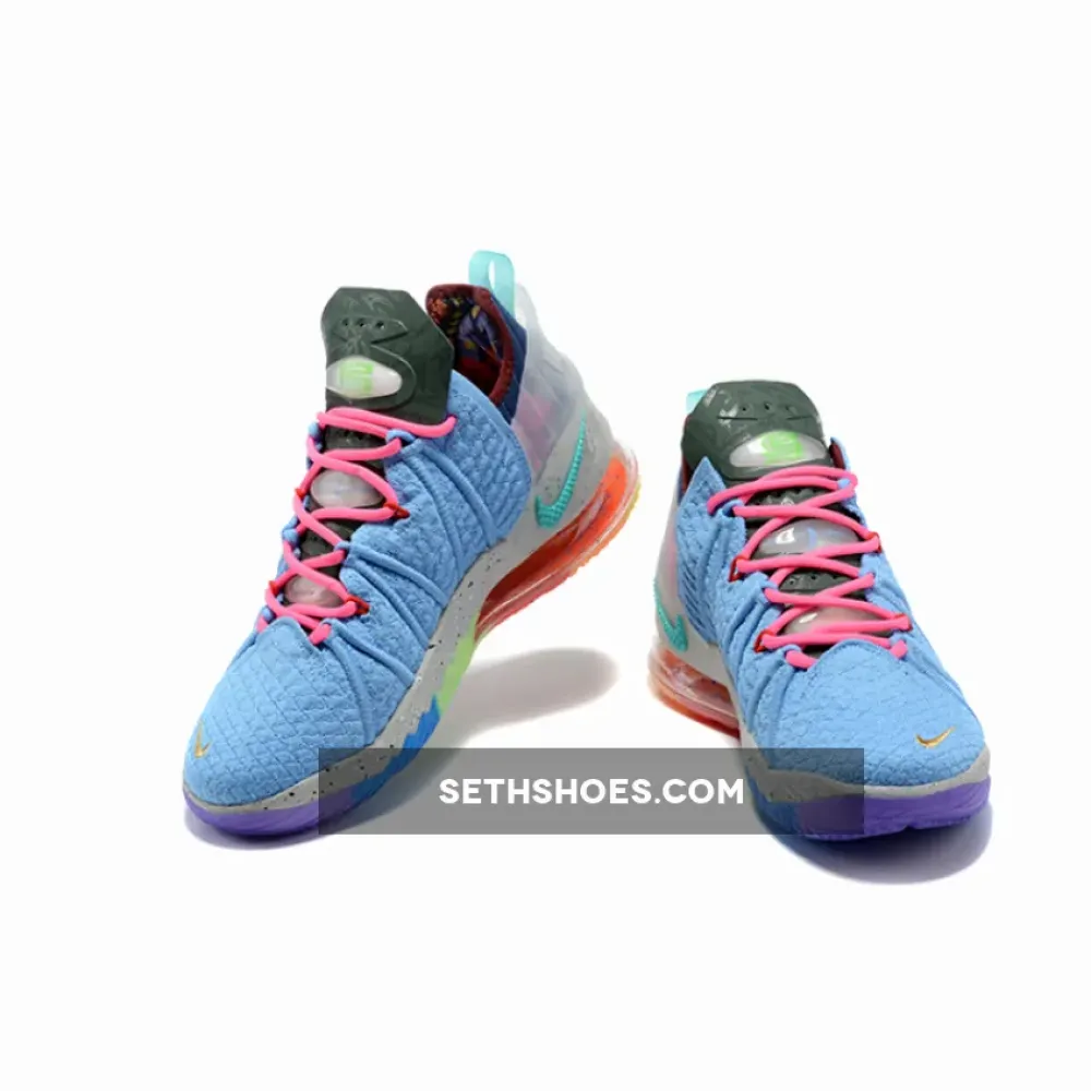 Nike LeBron 18 ‘Best 1-9’ University Blue/Metallic Gold-Multi-Color DM2813-400