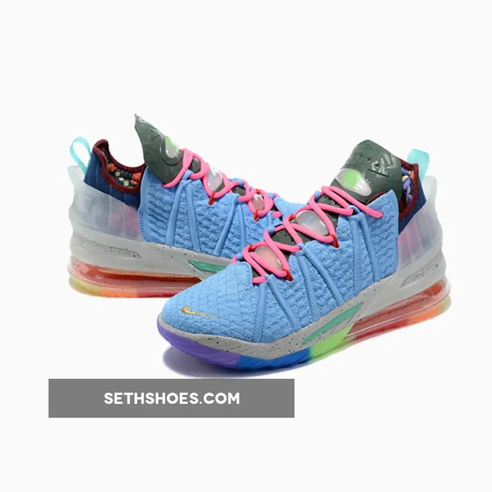 Nike LeBron 18 ‘Best 1-9’ University Blue/Metallic Gold-Multi-Color DM2813-400