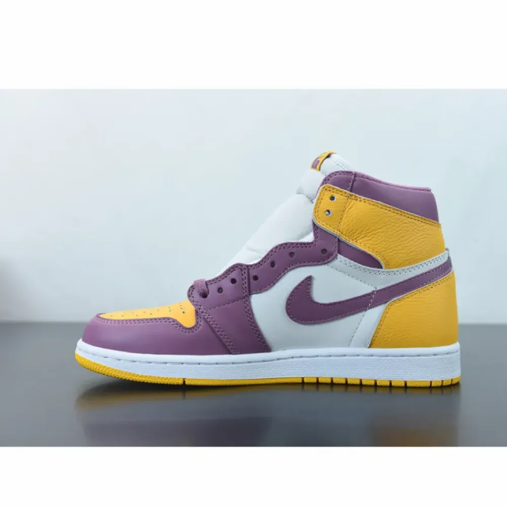Air Jordan 1 High OG “Brotherhood” Gold/Bordeaux-White  555088-706