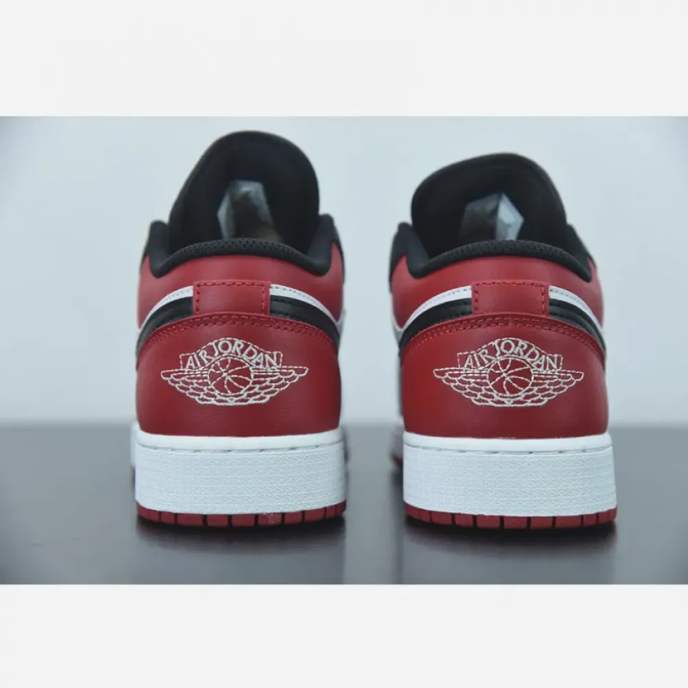 Air Jordan 1 Low “Bred Toe” White/Black-Red  553558-612