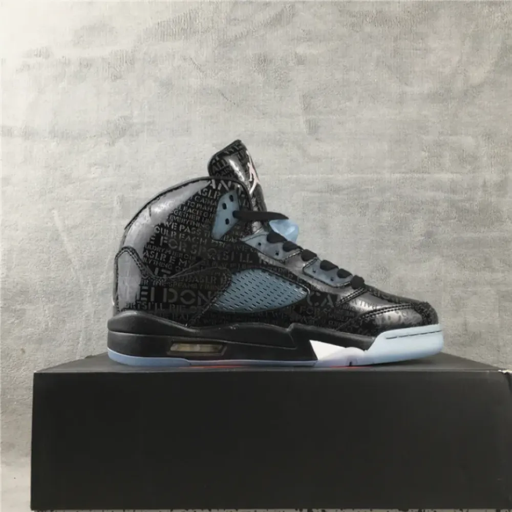 Air Jordan 5 Retro Doernbecher Black/White-Black 633068-010