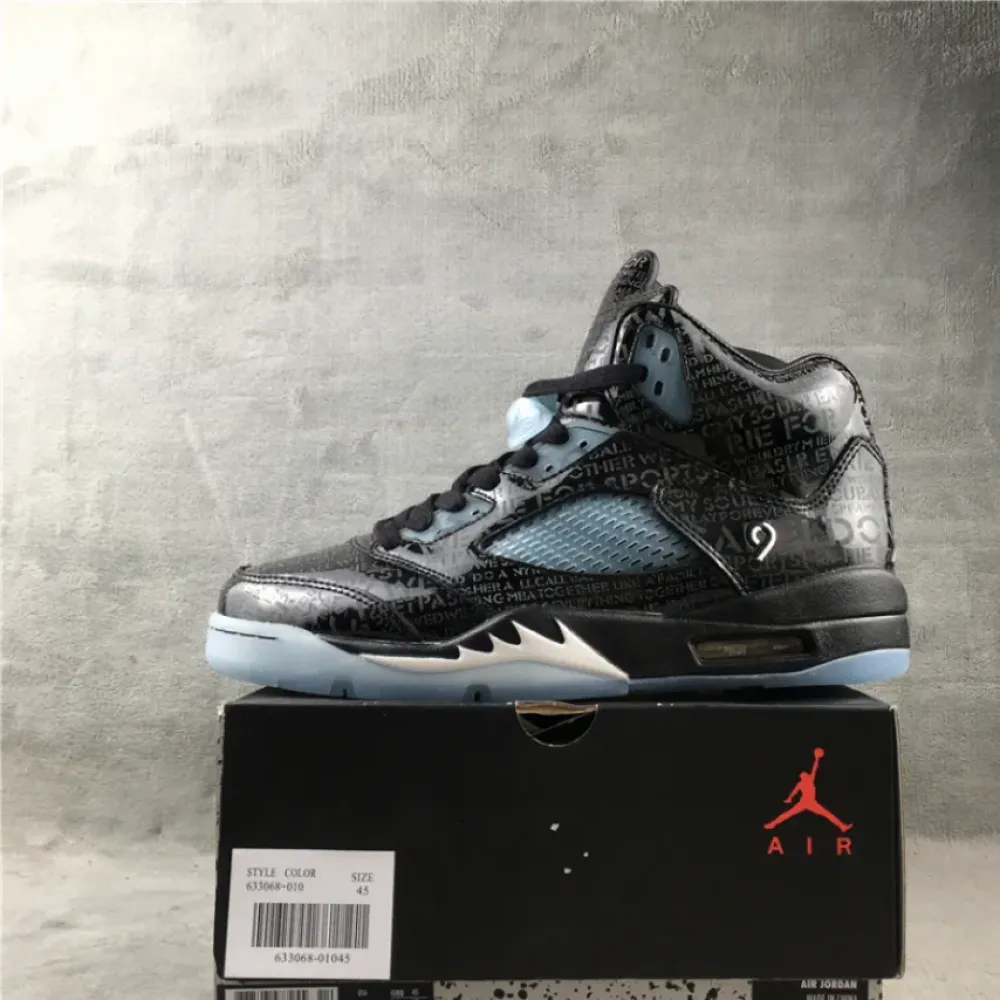 Air Jordan 5 Retro Doernbecher Black/White-Black 633068-010