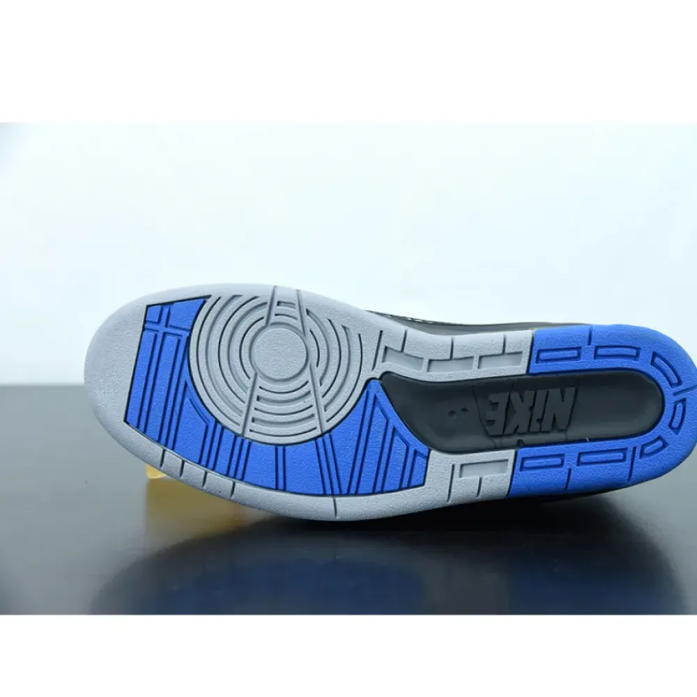 Off-White x Air Jordan 2 Low Black/Blue/Grey  DJ4375-004