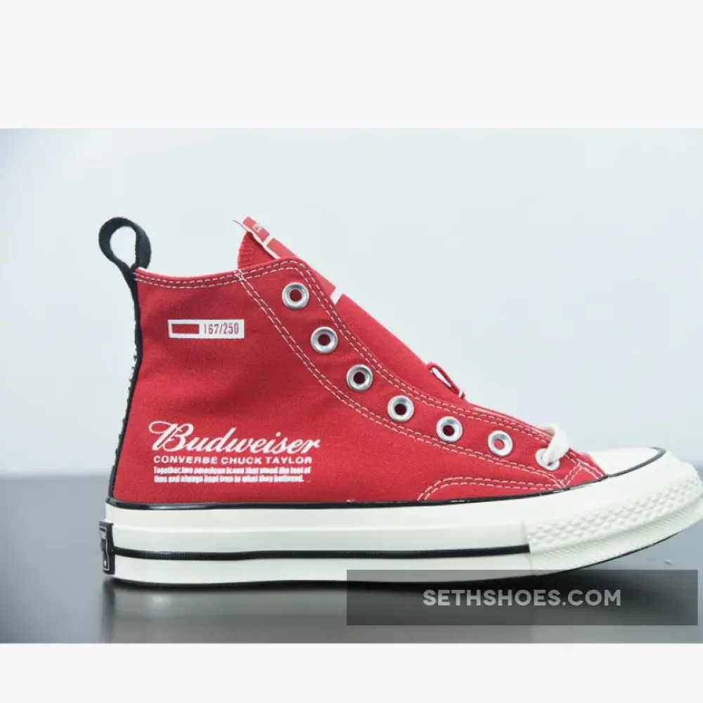 Budweiser x Converse Chuck 70 Red White