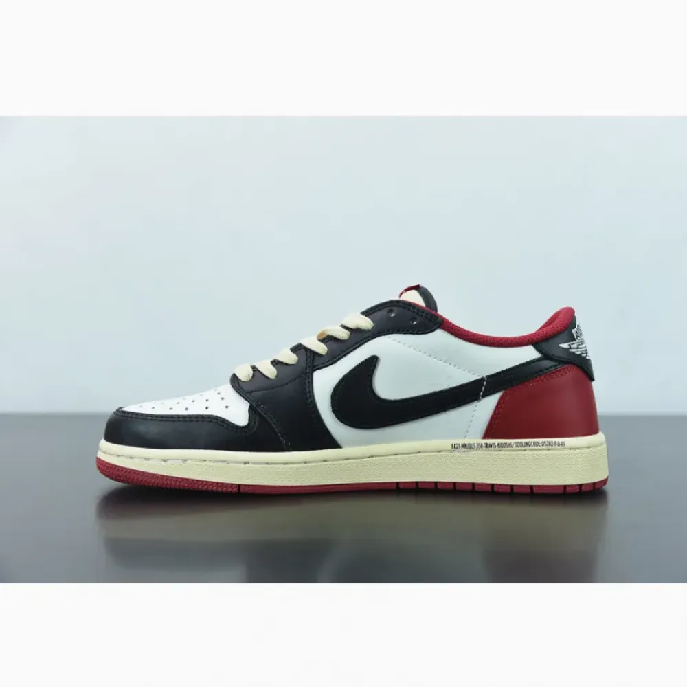 Travis Scott x Fragment x Air Jordan 1 Low OG White Red Black