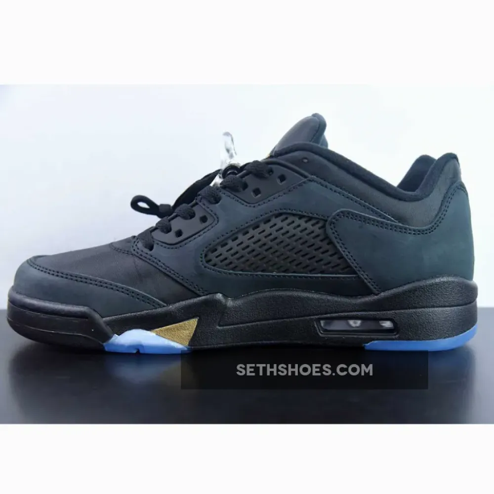 Air Jordan 5 Low “Wings” Black / Metallic Gold DJ1094-001