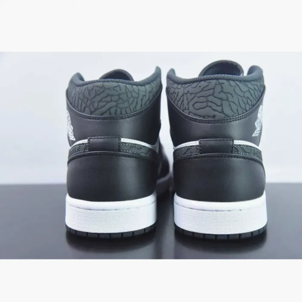 Air Jordan 1 Mid SE “Panda Elephant” Black White FB9911-001