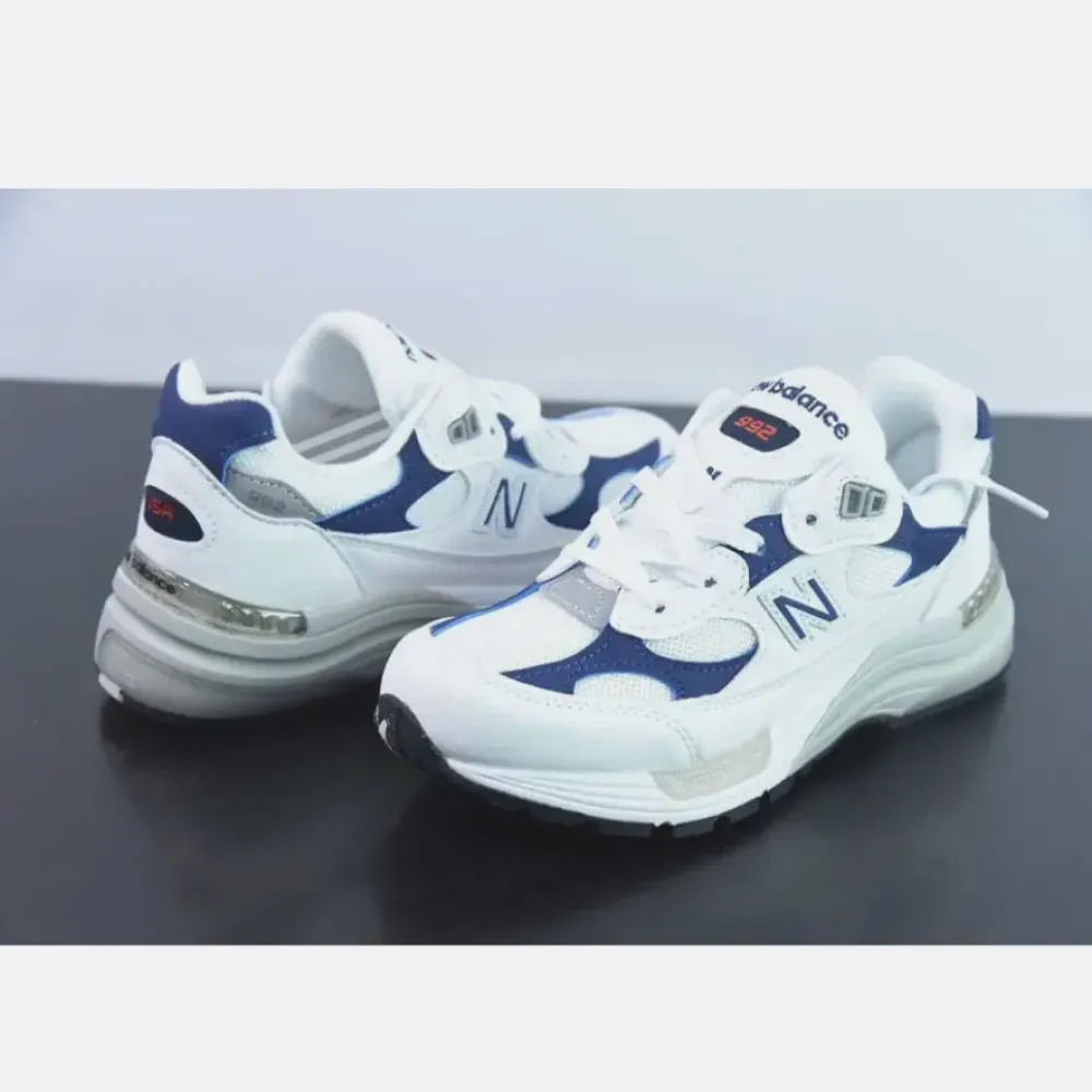 New Balance 992 White Navy  M992EC