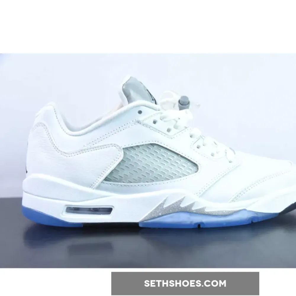 Air Jordan 5 Low White/Black-Wolf Grey 819172-122