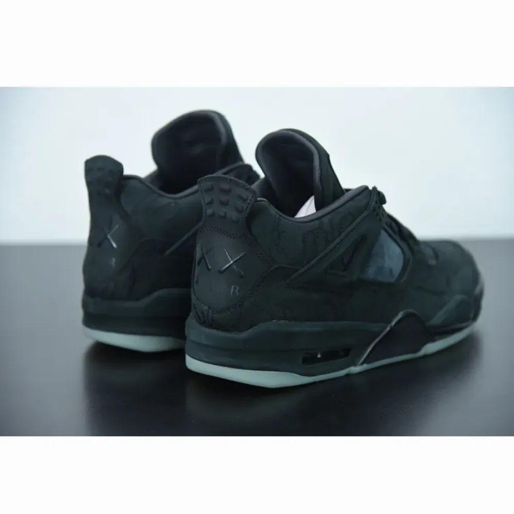 KAWS x Air Jordan 4 Black  930155-001