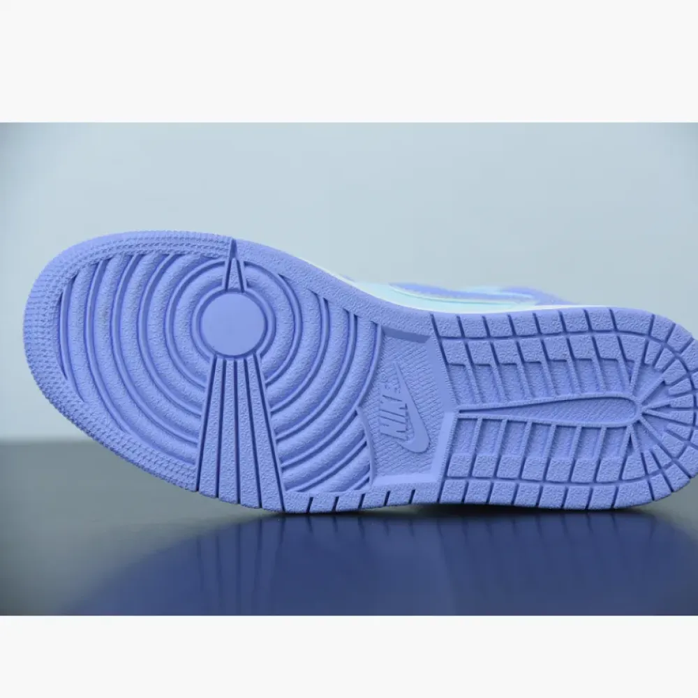 Air Jordan 1 Mid Purple Pulse/Glacier Blue/White/Arctic Punch  554724-500