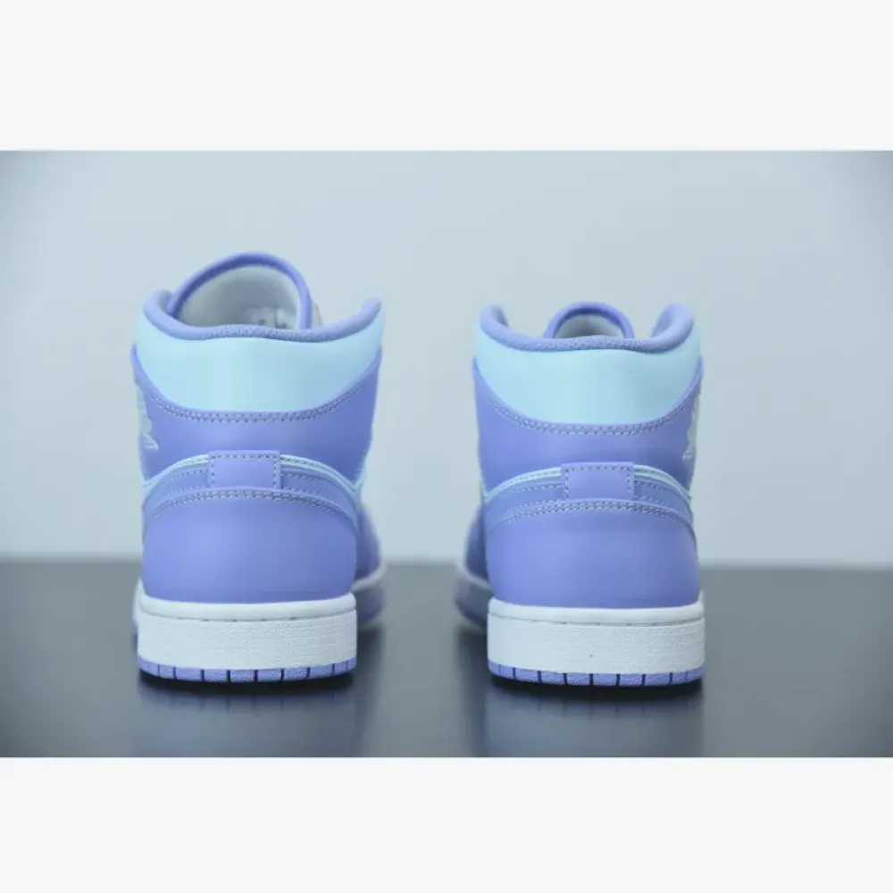 Air Jordan 1 Mid Purple Pulse/Glacier Blue/White/Arctic Punch  554724-500