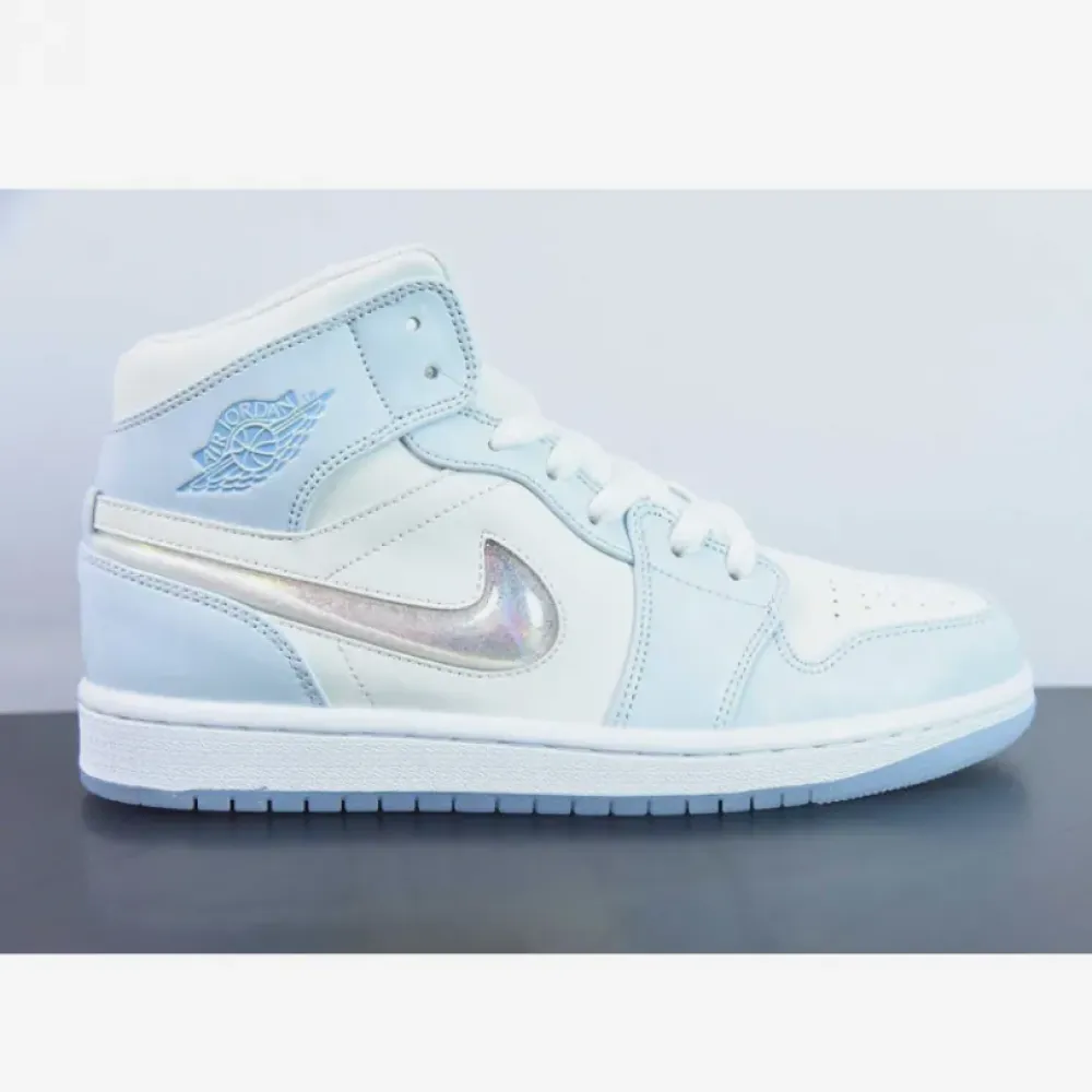 Air Jordan 1 Mid GS “Glitter Swoosh” FQ9117-400