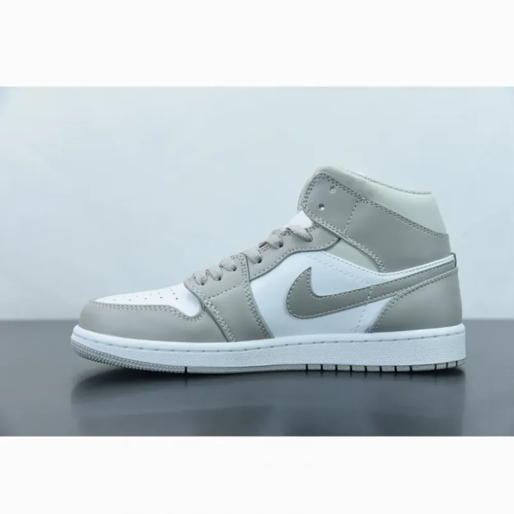 Air Jordan 1 Mid “Linen” White Tan  554724-082