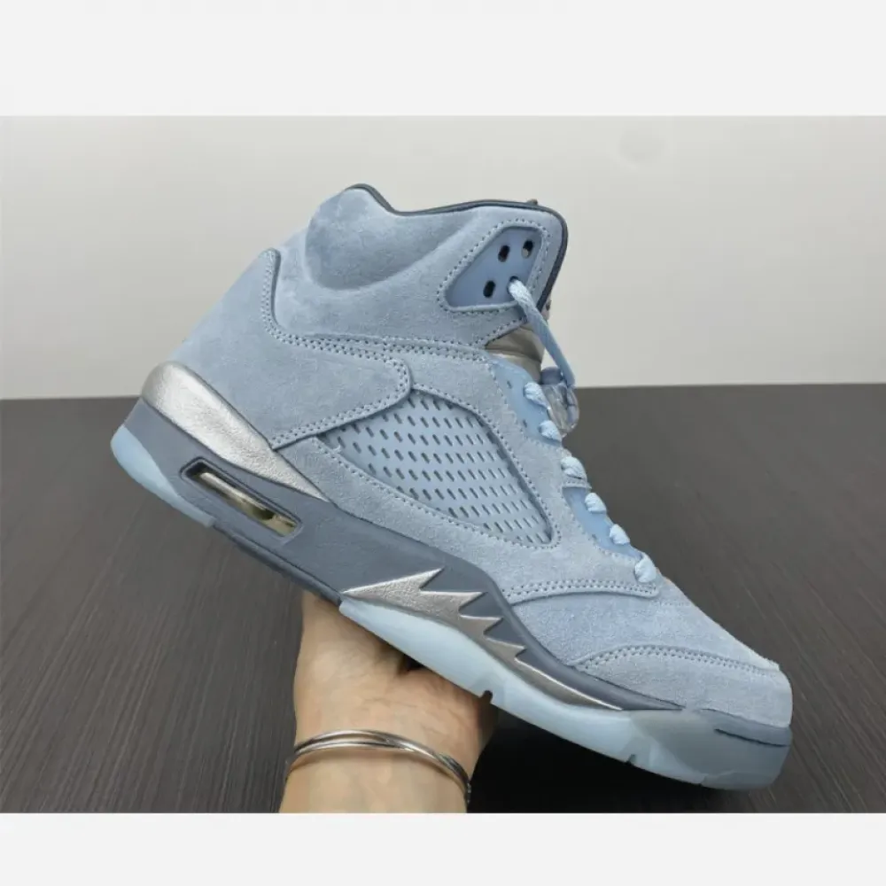 Air Jordan 5 ‘Bluebird’ Photo Blue/Grey-Metallic Silver-White  DD9336-400