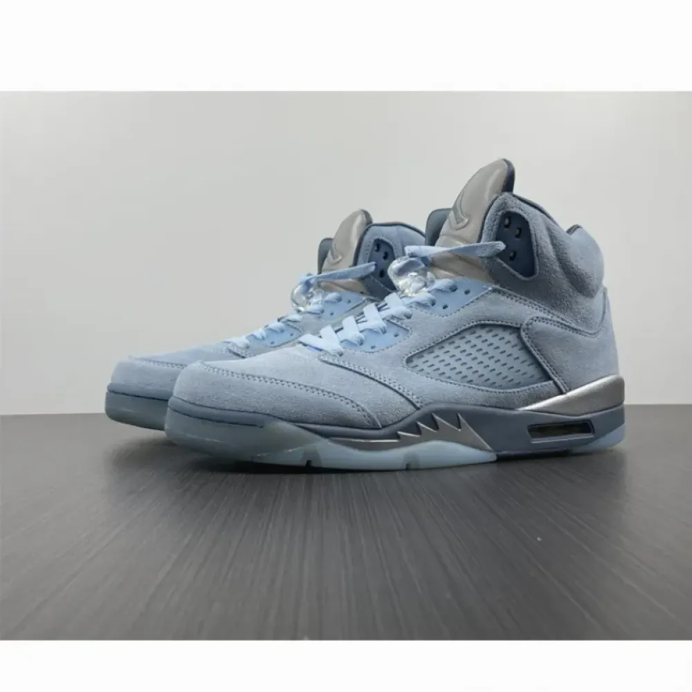 Air Jordan 5 ‘Bluebird’ Photo Blue/Grey-Metallic Silver-White  DD9336-400