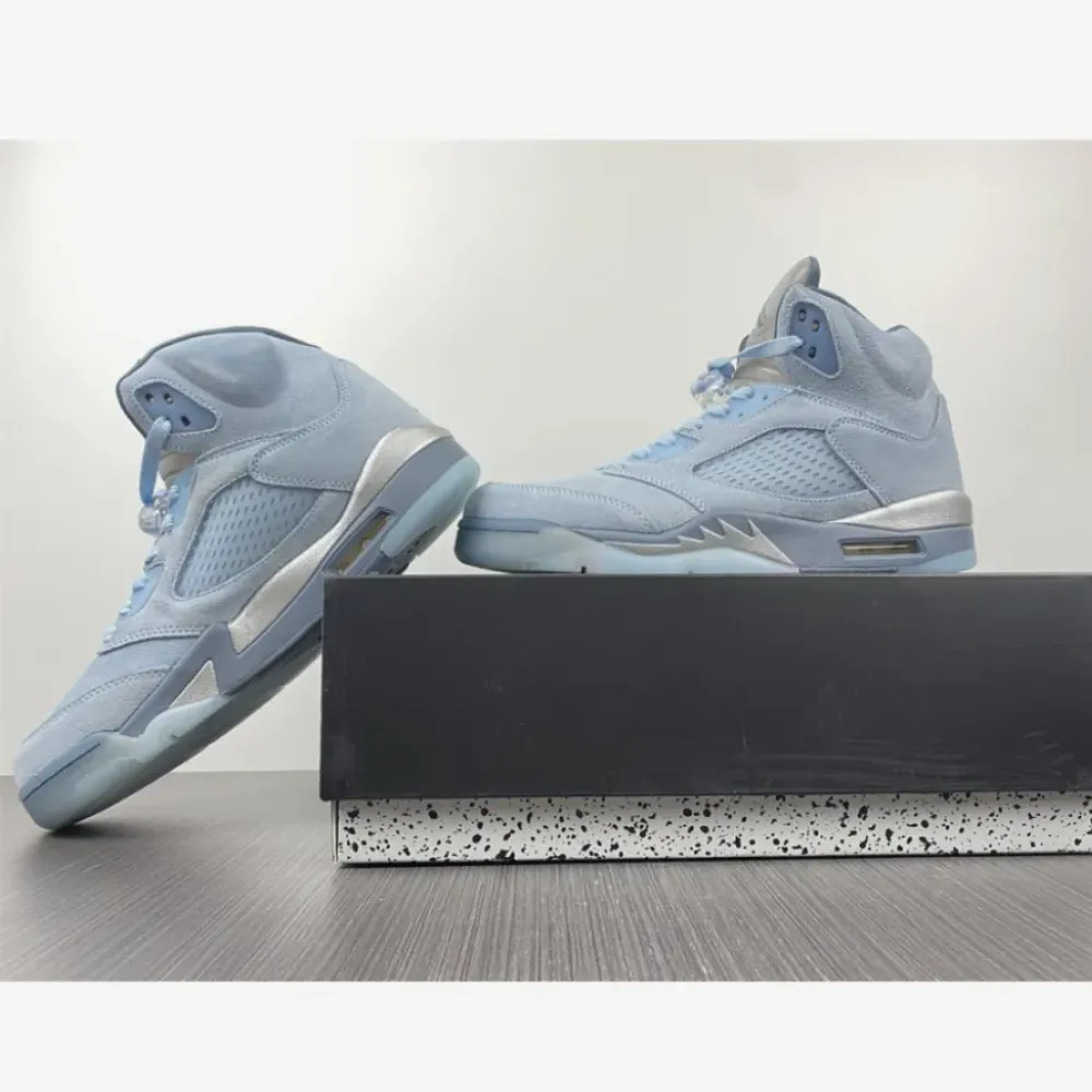 Air Jordan 5 ‘Bluebird’ Photo Blue/Grey-Metallic Silver-White  DD9336-400