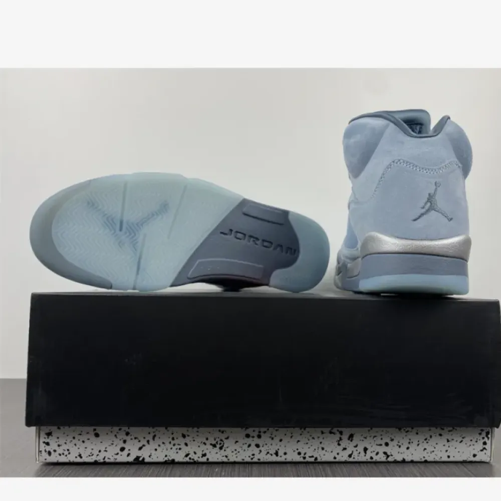 Air Jordan 5 ‘Bluebird’ Photo Blue/Grey-Metallic Silver-White  DD9336-400