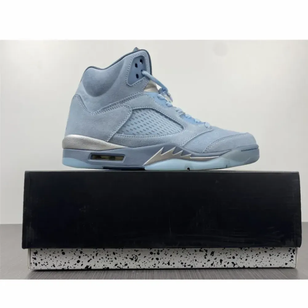 Air Jordan 5 ‘Bluebird’ Photo Blue/Grey-Metallic Silver-White  DD9336-400