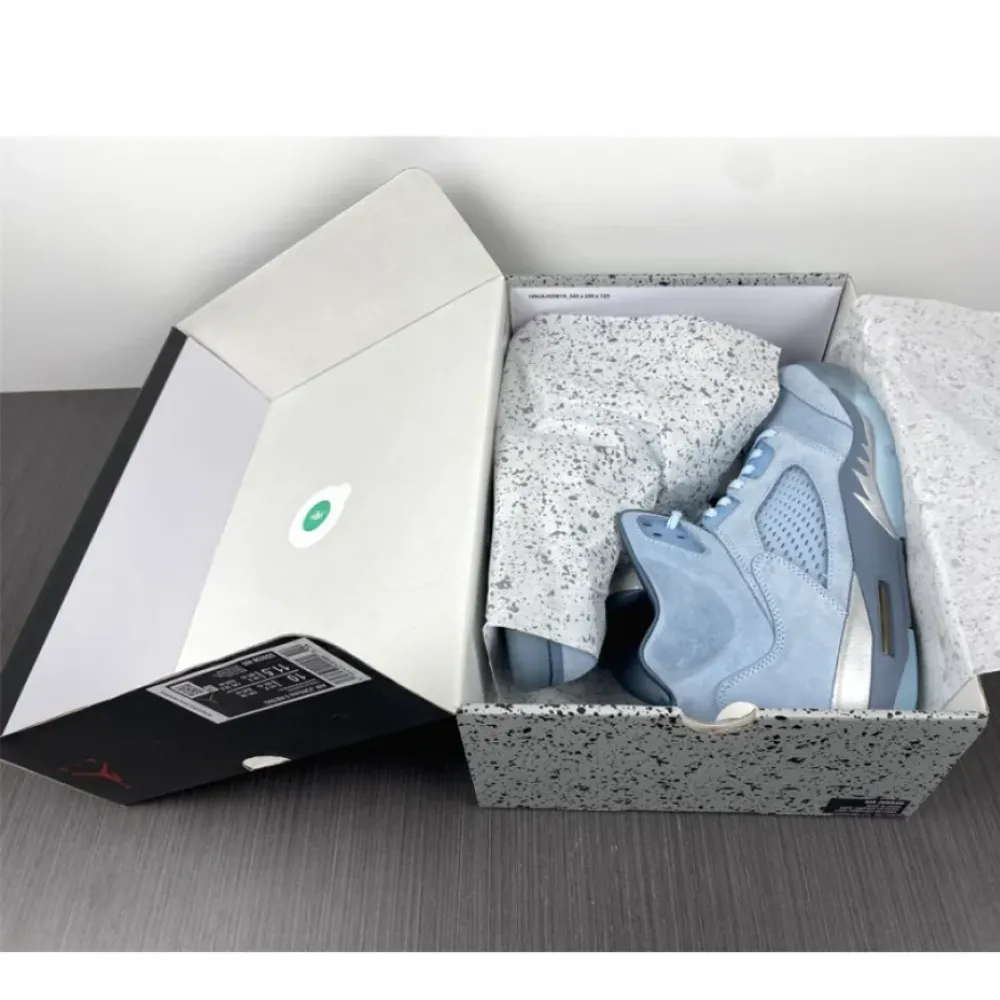 Air Jordan 5 ‘Bluebird’ Photo Blue/Grey-Metallic Silver-White  DD9336-400