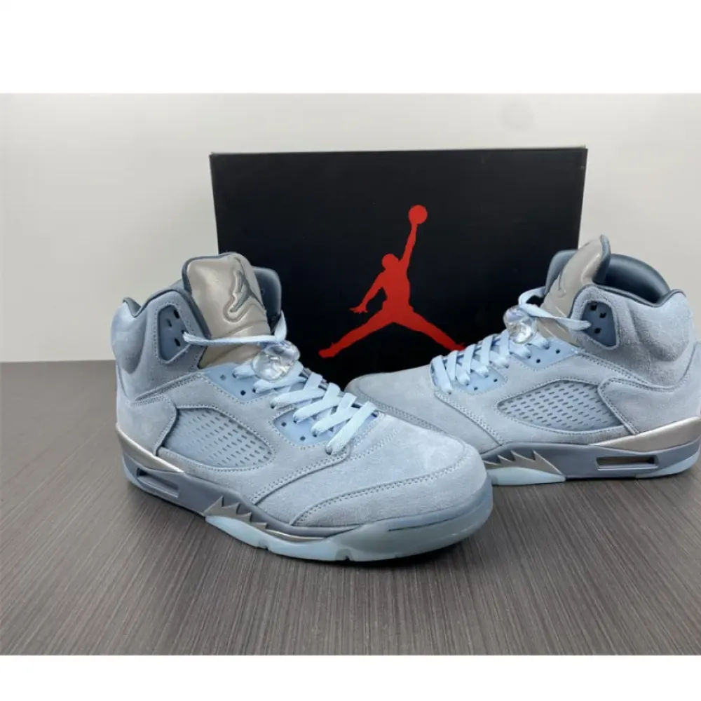 Air Jordan 5 ‘Bluebird’ Photo Blue/Grey-Metallic Silver-White  DD9336-400