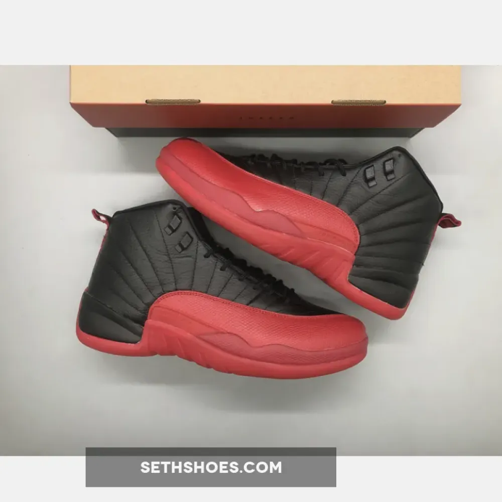 Air Jordan 12 Retro ‘Flu Game 2016’ Black/Varsity Red 130690-002 130690 002