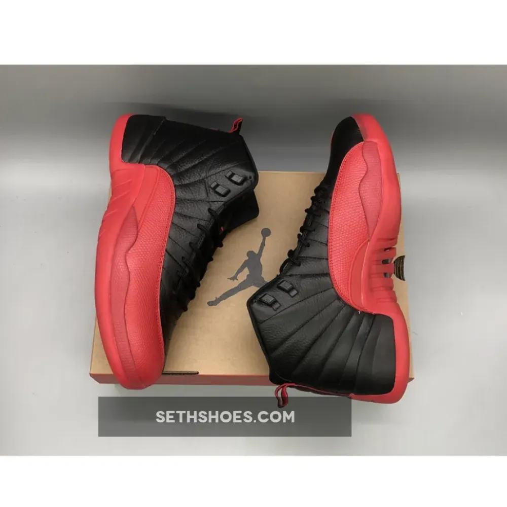 Air Jordan 12 Retro ‘Flu Game 2016’ Black/Varsity Red 130690-002 130690 002