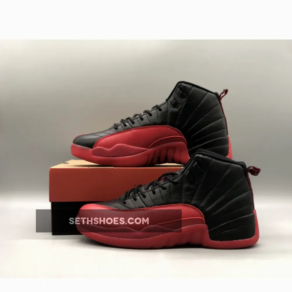 Air Jordan 12 Retro ‘Flu Game 2016’ Black/Varsity Red 130690-002 130690 002