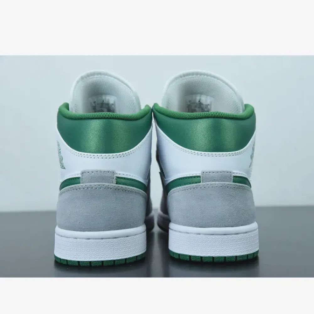 Air Jordan 1 Mid White Green Grey  DC7294-103