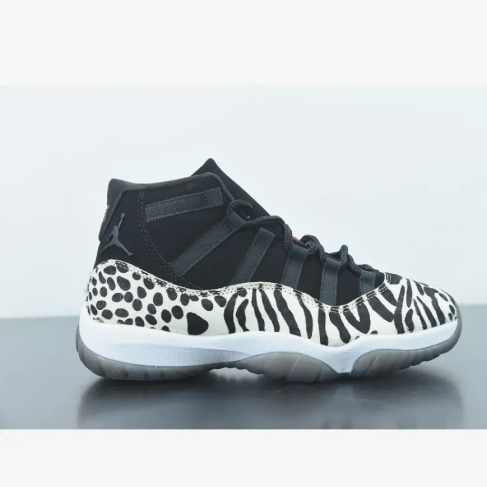 Air Jordan 11 ‘Animal Instinct’ Black/Red-Sail-White  AR0715-010
