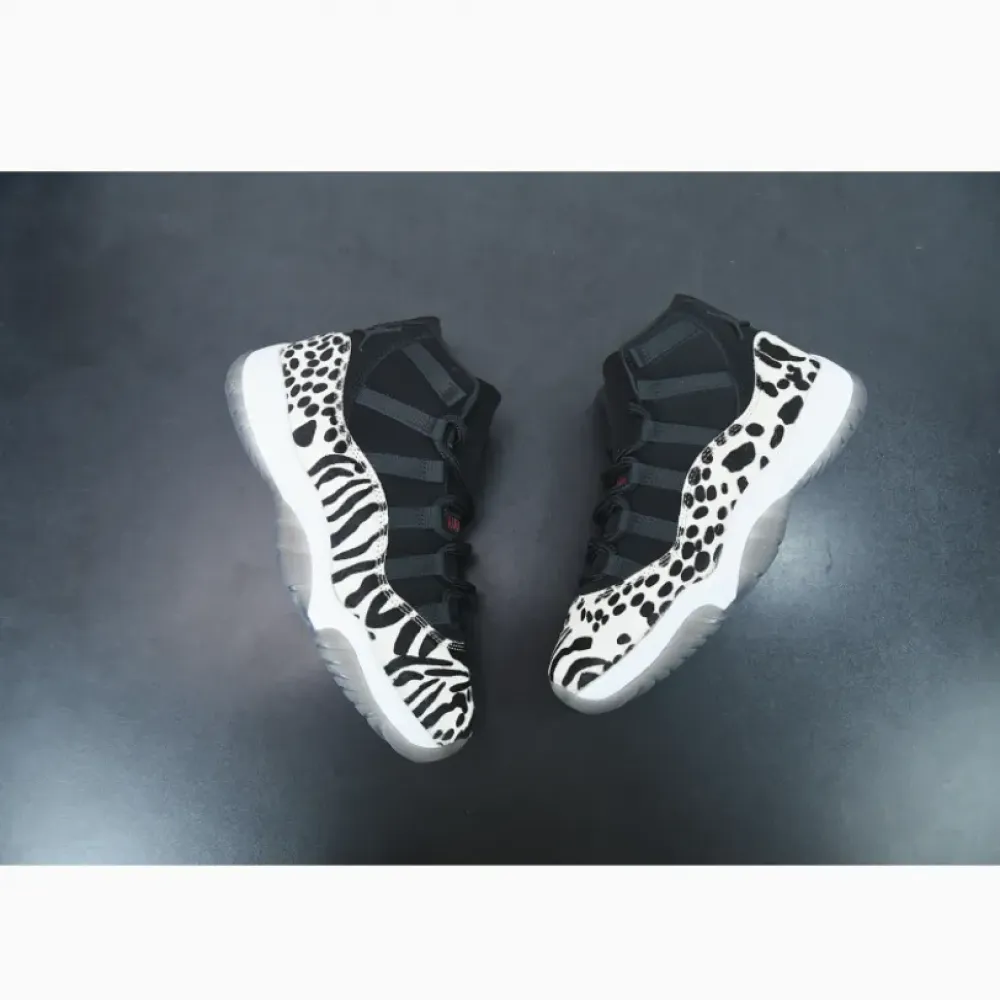 Air Jordan 11 ‘Animal Instinct’ Black/Red-Sail-White  AR0715-010