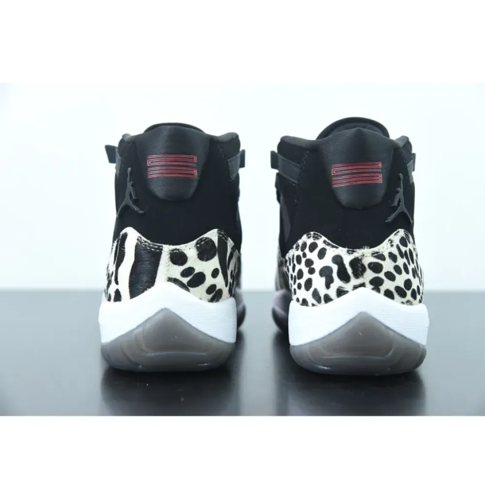Air Jordan 11 ‘Animal Instinct’ Black/Red-Sail-White  AR0715-010