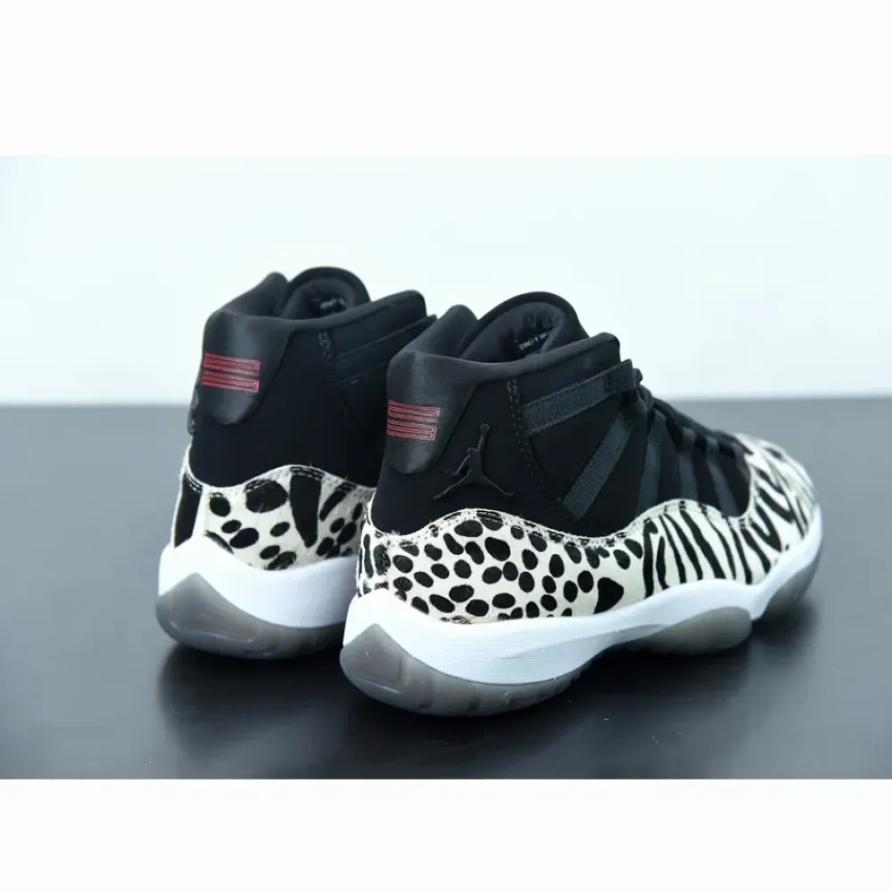 Air Jordan 11 ‘Animal Instinct’ Black/Red-Sail-White  AR0715-010