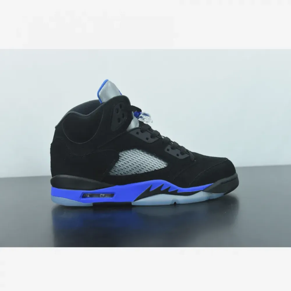 Air Jordan 5 Black/Racer Blue-Reflective Silver  CT4838-004