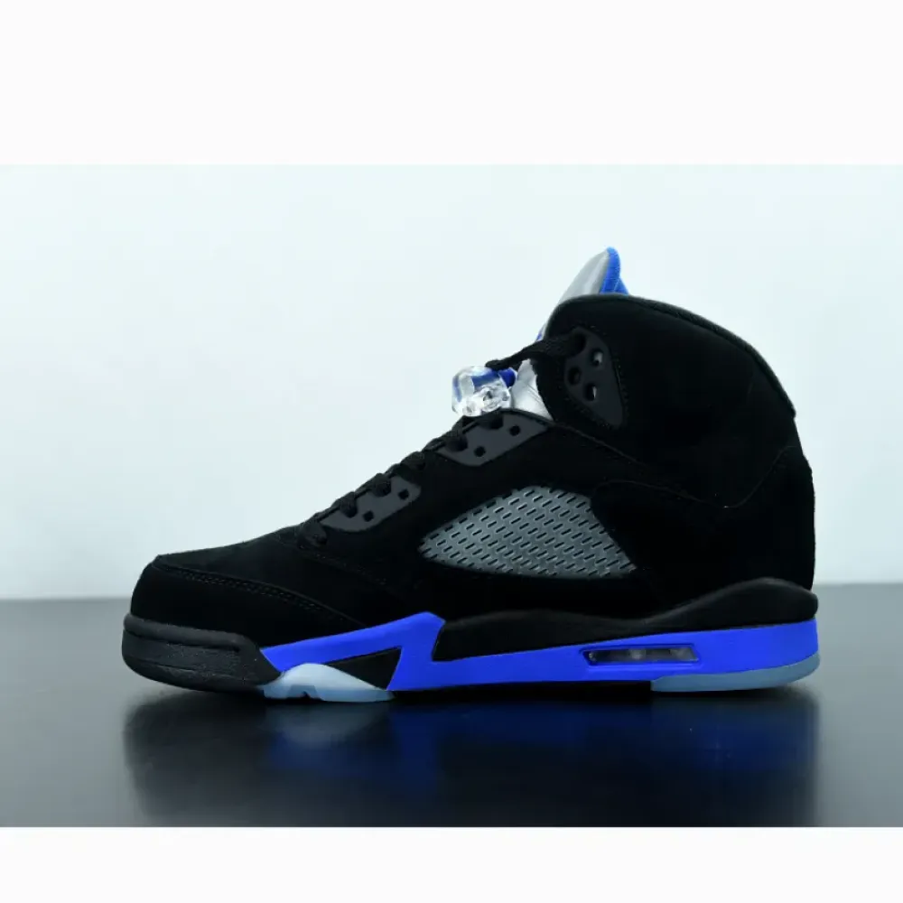 Air Jordan 5 Black/Racer Blue-Reflective Silver  CT4838-004