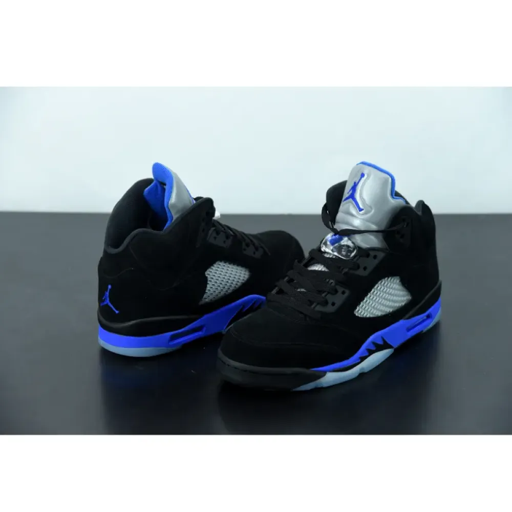 Air Jordan 5 Black/Racer Blue-Reflective Silver  CT4838-004