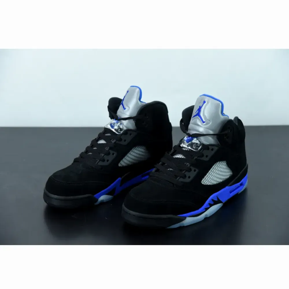 Air Jordan 5 Black/Racer Blue-Reflective Silver  CT4838-004