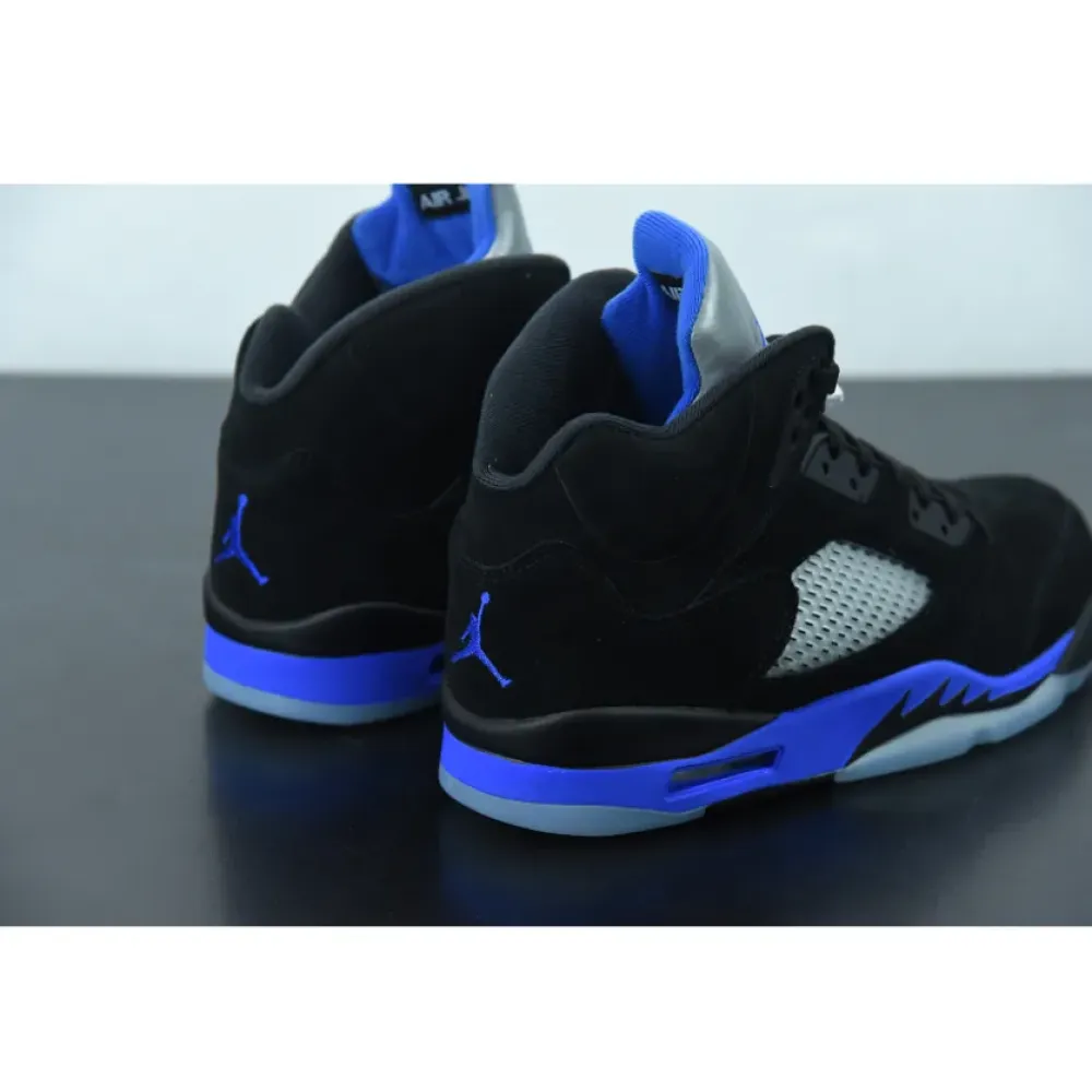 Air Jordan 5 Black/Racer Blue-Reflective Silver  CT4838-004