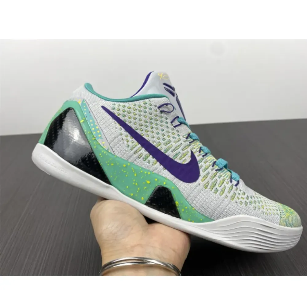 Nike Kobe 9 Elite Low Grey Green Blue