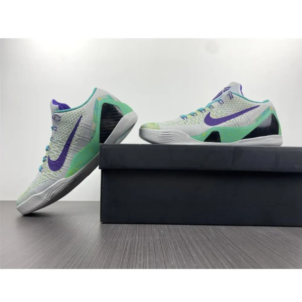 Nike Kobe 9 Elite Low Grey Green Blue