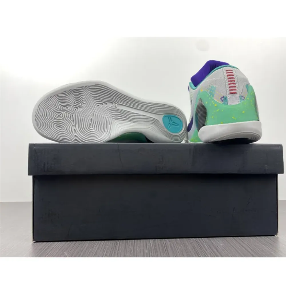 Nike Kobe 9 Elite Low Grey Green Blue