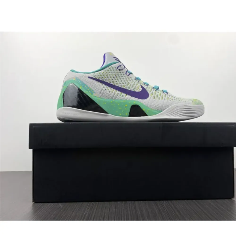 Nike Kobe 9 Elite Low Grey Green Blue