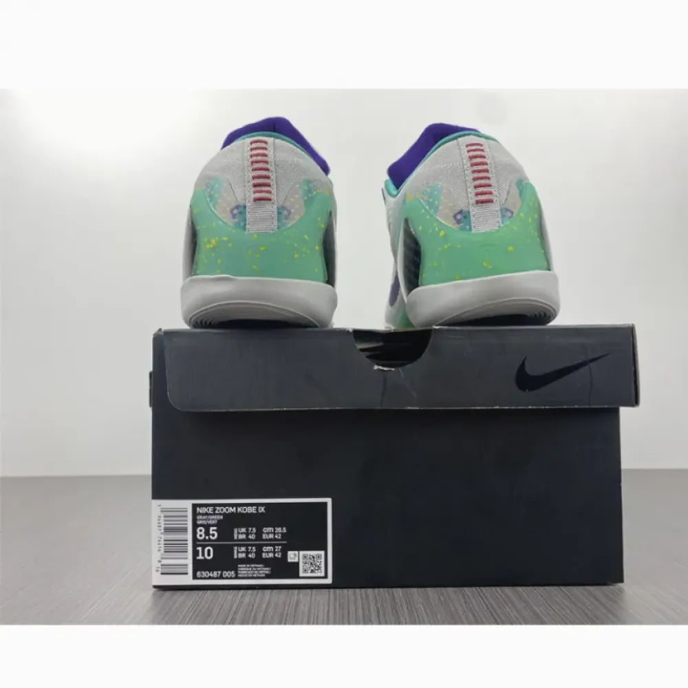 Nike Kobe 9 Elite Low Grey Green Blue