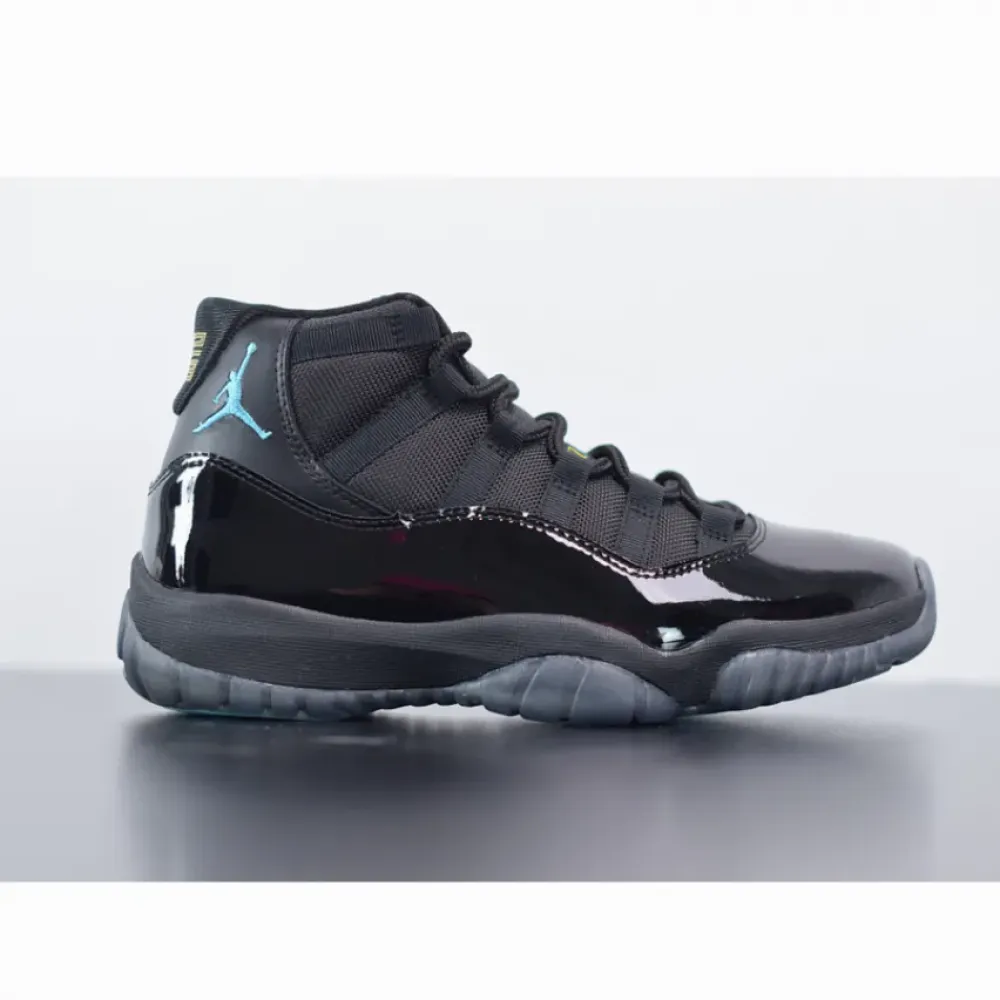 Air Jordan 11 Retro Black/Gamma Blue-Black-Varsity Maize  378037-006